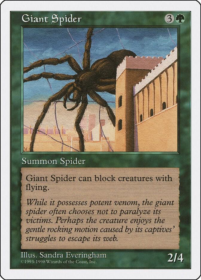 Giant Spider card from Anthologies