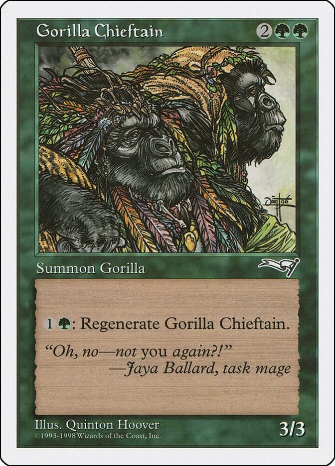 Gorilla Chieftain card from Anthologies