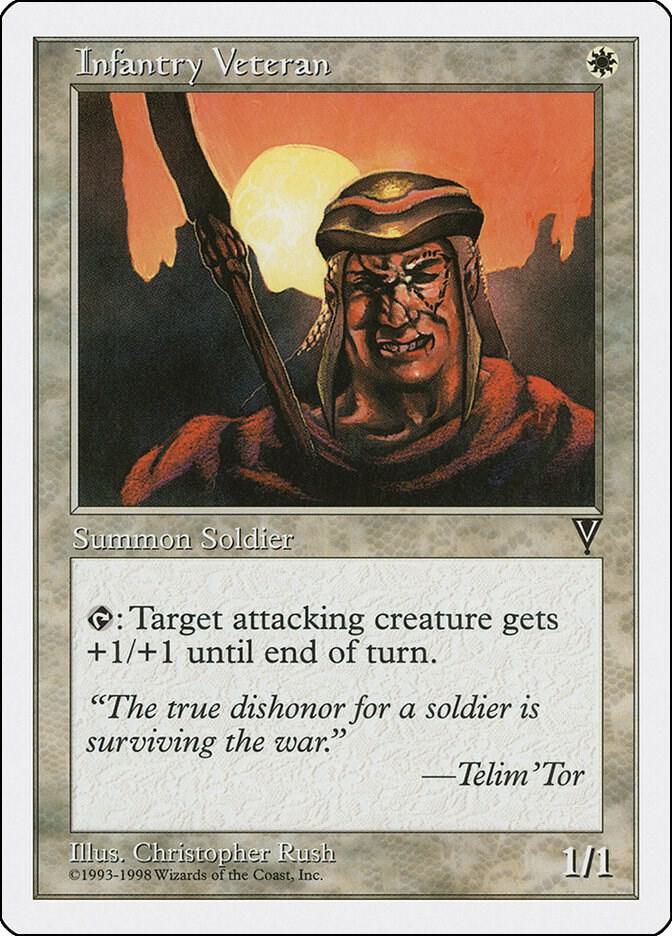 Infantry Veteran card from Anthologies