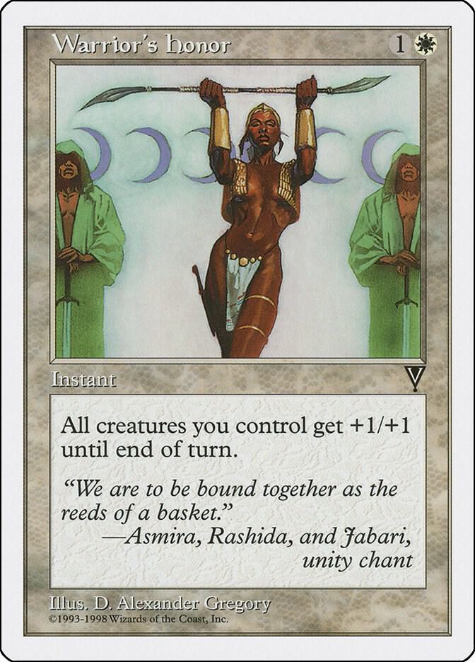 Warrior's Honor card from Anthologies
