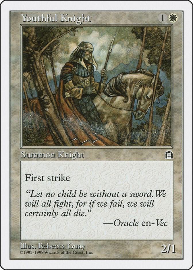 Youthful Knight card from Anthologies