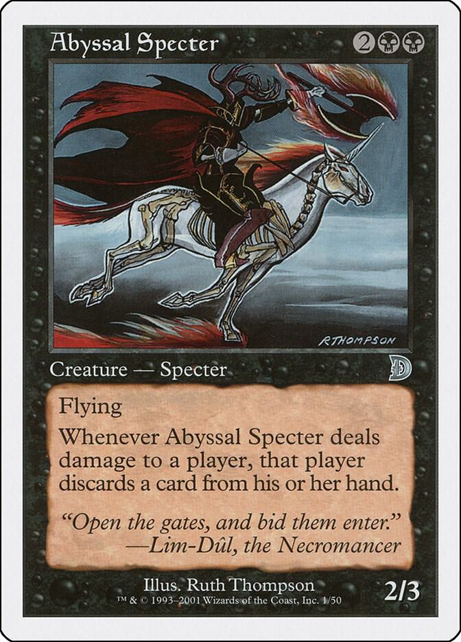 Abyssal Specter 1 card from Deckmasters Garfield vs Finkel