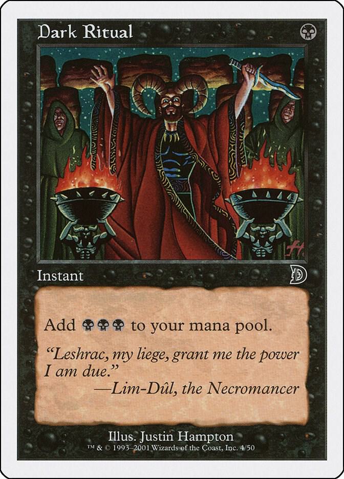 Dark Ritual 4 card from Deckmasters Garfield vs Finkel