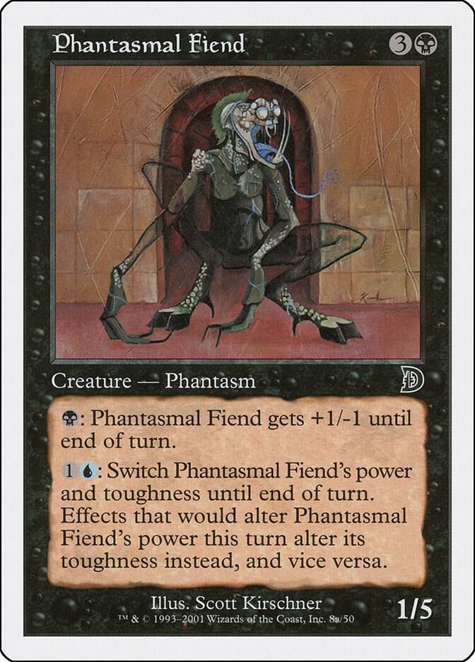 Phantasmal Fiend 8a card from Deckmasters Garfield vs Finkel