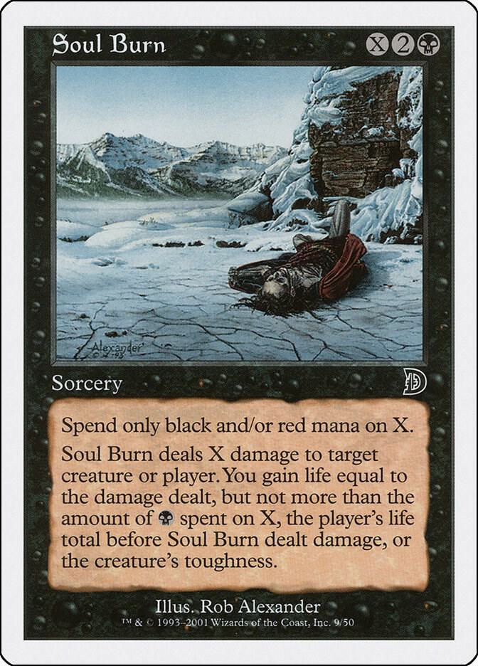 Soul Burn 9 card from Deckmasters Garfield vs Finkel