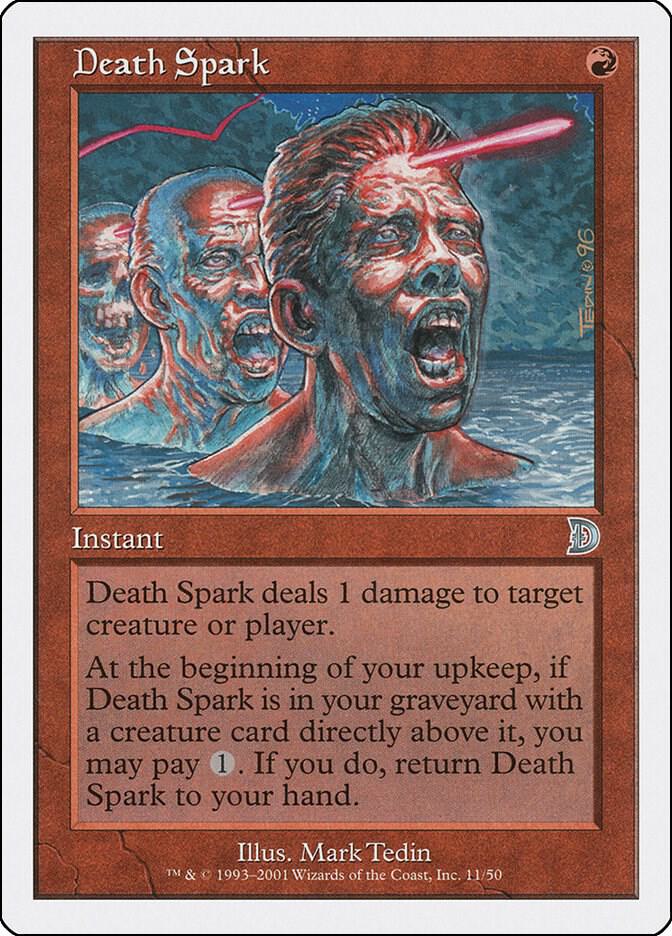 Death Spark 11 card from Deckmasters Garfield vs Finkel
