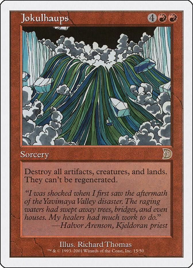 Jokulhaups 15 card from Deckmasters Garfield vs Finkel