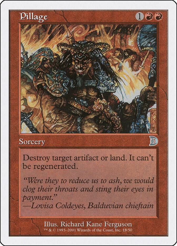 Pillage 18 card from Deckmasters Garfield vs Finkel