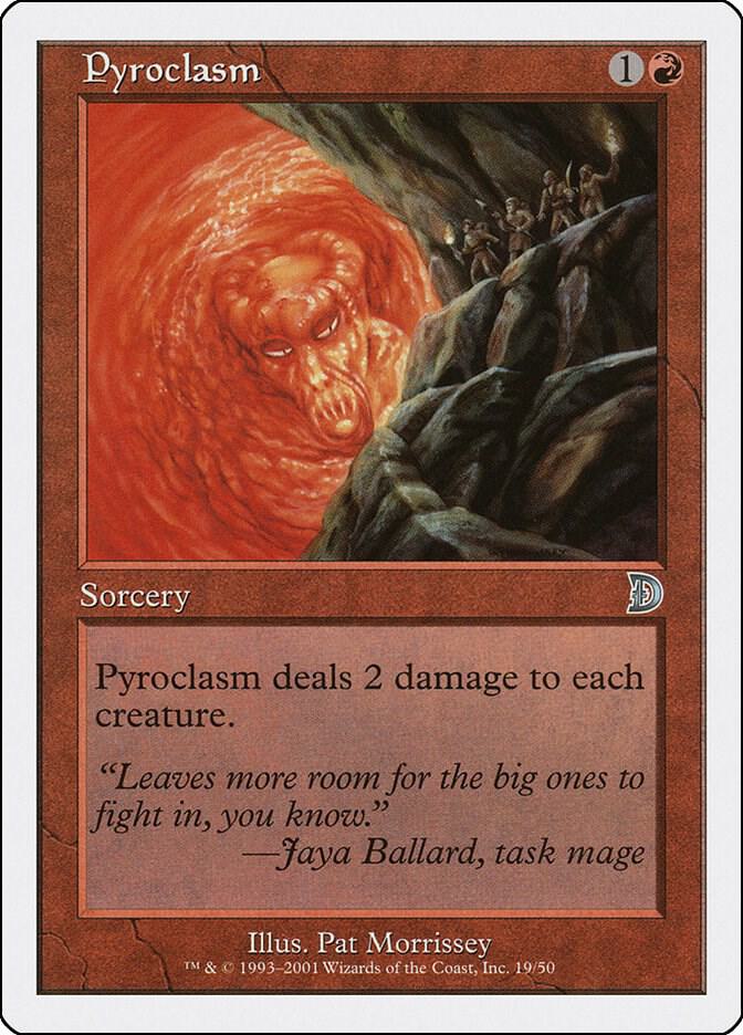 Pyroclasm 19 card from Deckmasters Garfield vs Finkel