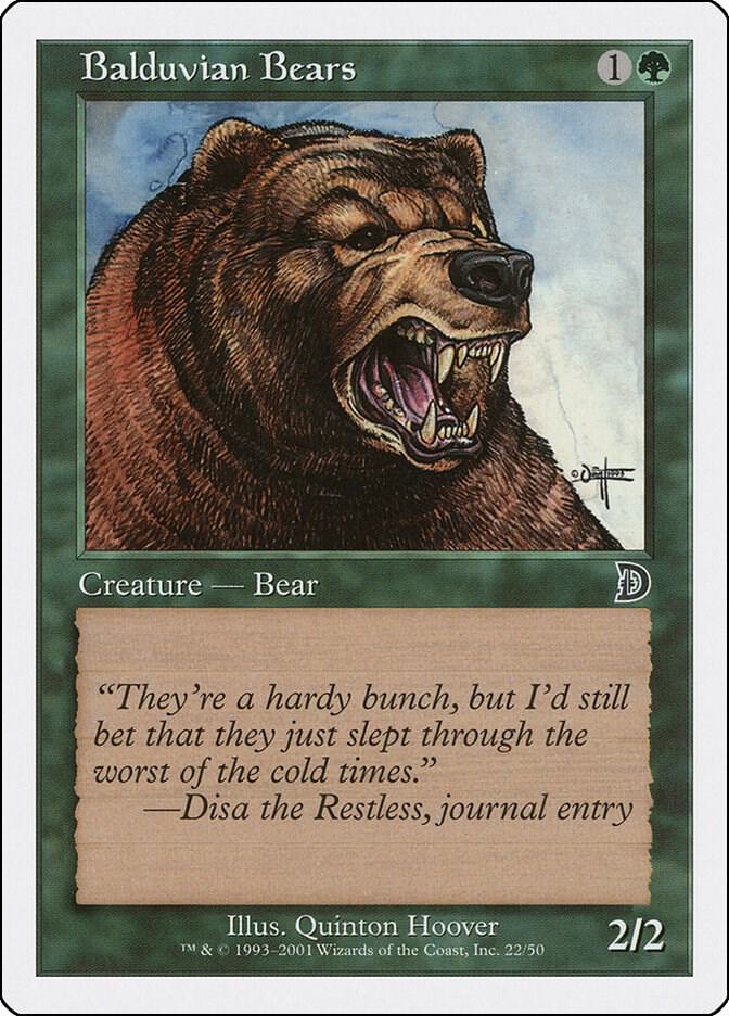 Balduvian Bears 22 card from Deckmasters Garfield vs Finkel