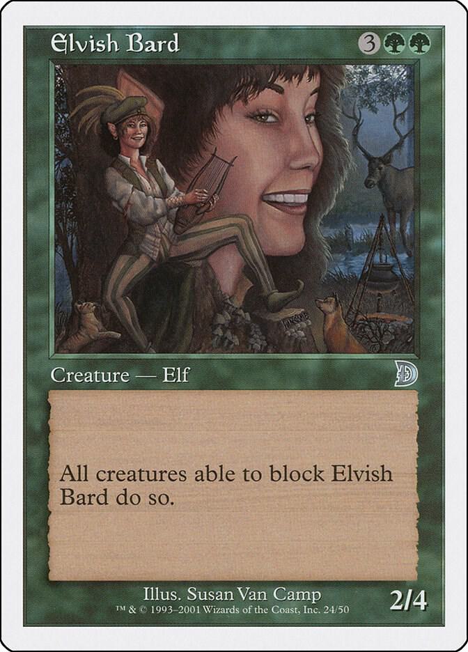Elvish Bard 24 card from Deckmasters Garfield vs Finkel