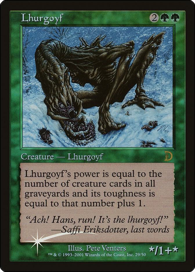 Lhurgoyf 29 card from Deckmasters Garfield vs Finkel