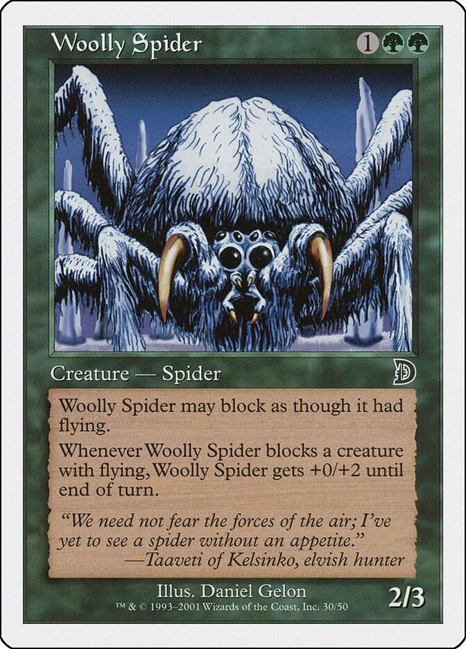 Woolly Spider 30 card from Deckmasters Garfield vs Finkel