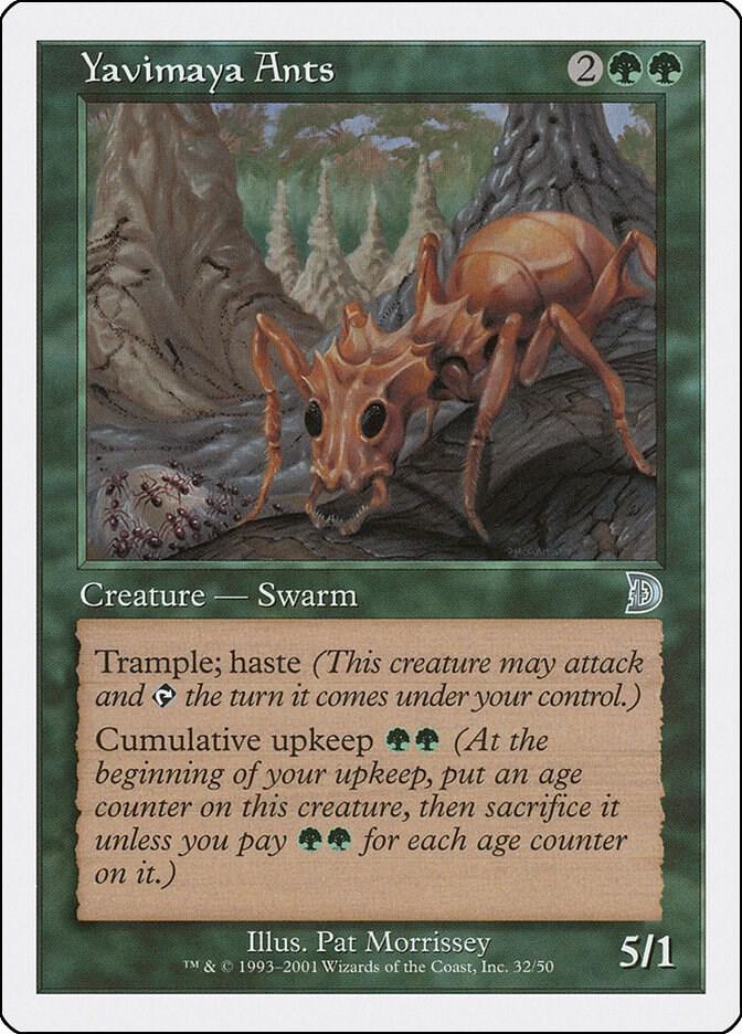 Yavimaya Ants 32 card from Deckmasters Garfield vs Finkel