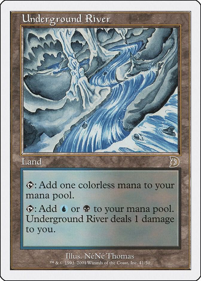 Underground River 41 card from Deckmasters Garfield vs Finkel