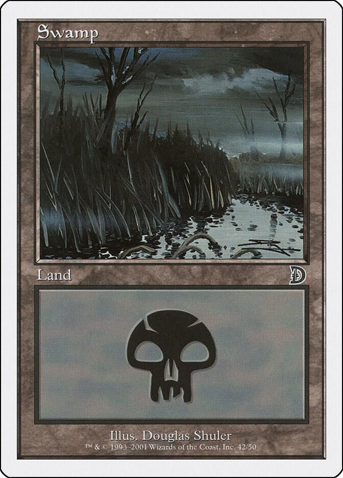 Swamp 42 card from Deckmasters Garfield vs Finkel
