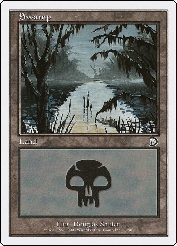 Swamp 43 card from Deckmasters Garfield vs Finkel