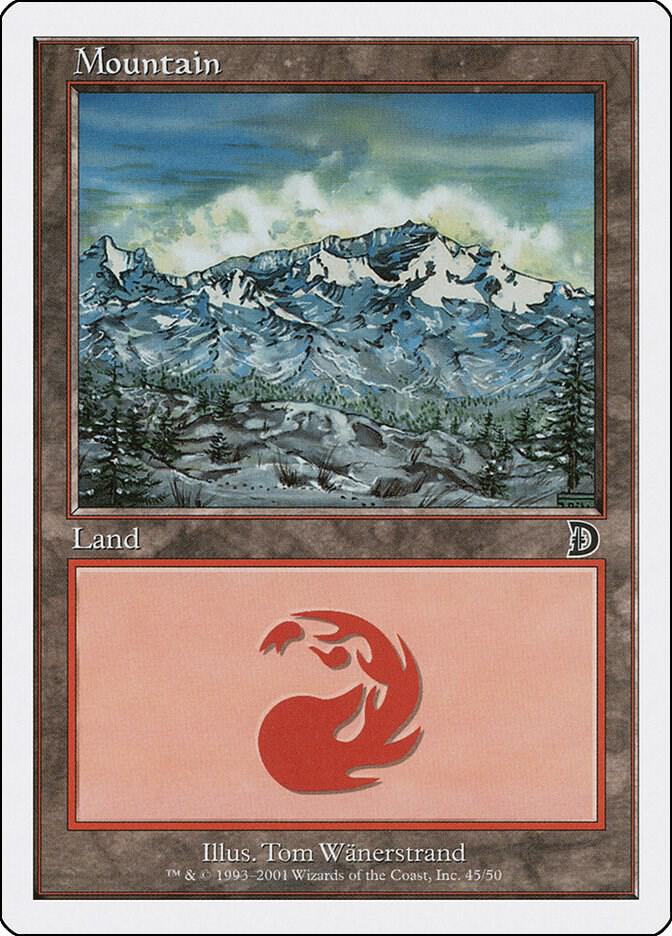 Mountain 45 card from Deckmasters Garfield vs Finkel
