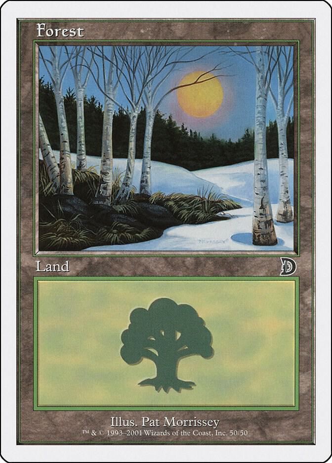Forest 50 card from Deckmasters Garfield vs Finkel