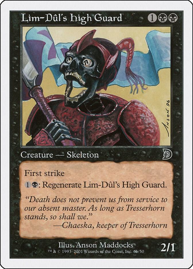 Lim-Dul's High Guard 6b card from Deckmasters Garfield vs Finkel