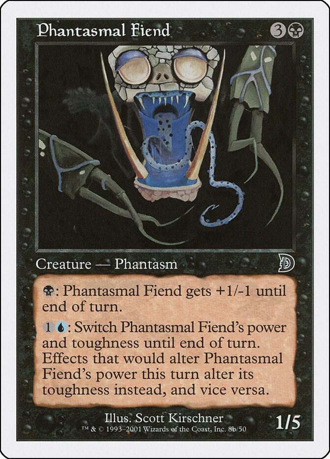 Phantasmal Fiend 8b card from Deckmasters Garfield vs Finkel