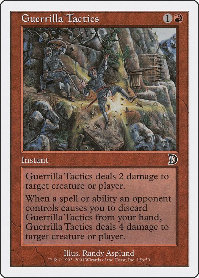 Guerrilla Tactics 13b card from Deckmasters Garfield vs Finkel