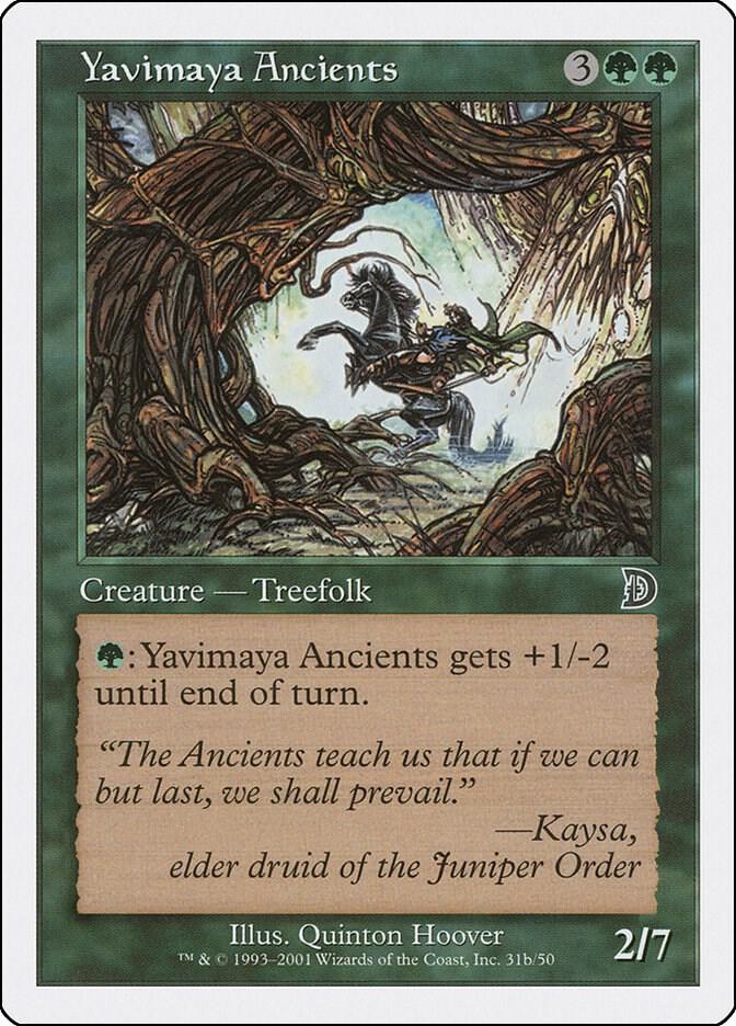 Yavimaya Ancients 31b card from Deckmasters Garfield vs Finkel