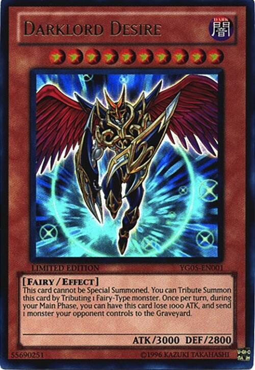 Darklord Desire YG05-EN001 card from Yu-Gi-Oh! GX Manga Promotional Cards