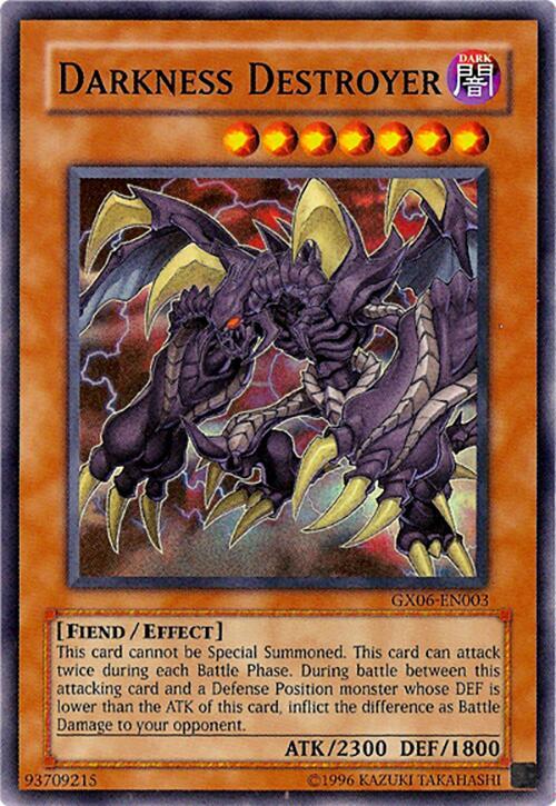 Darkness Destroyer GX06-EN003 card from Yu-Gi-Oh! GX Tag Force Promotional Cards