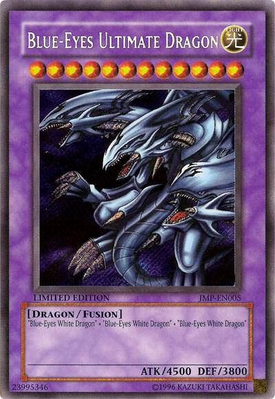 Blue-Eyes Ultimate Dragon (Secret) JMP-EN005 card from Shonen Jump Magazine Promos