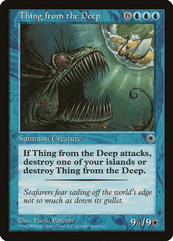 Thing from the Deep card from Portal
