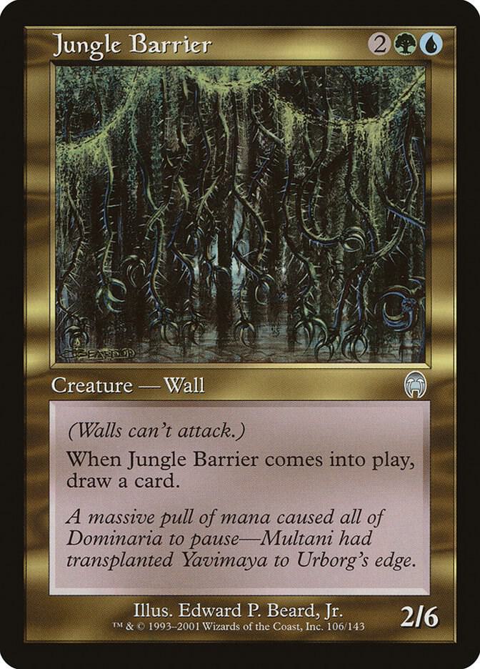 Jungle Barrier 106 card from Apocalypse