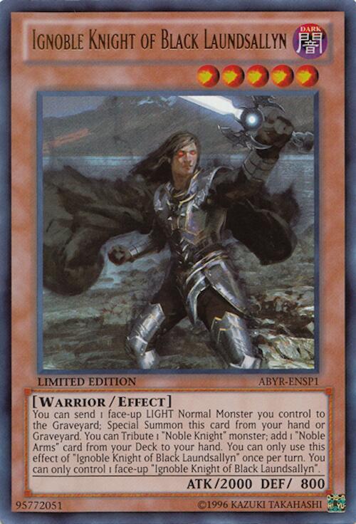 Ignoble Knight of Black Laundsallyn ABYR-ENSP1 card from Abyss Rising