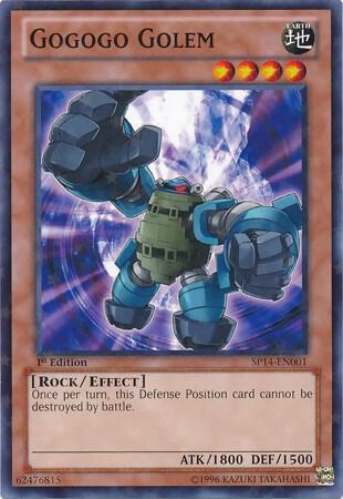 Gogogo Golem (Starfoil) SP14-EN001 card from Star Pack 2014