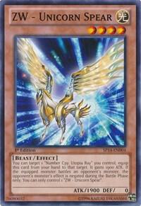 ZW - Unicorn Spear SP14-EN004 card from Star Pack 2014