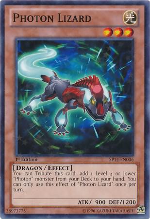 Photon Lizard (Starfoil) SP14-EN006 card from Star Pack 2014