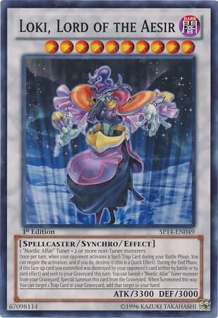 Loki, Lord of the Aesir (Starfoil) SP14-EN049 card from Star Pack 2014