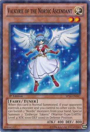 Valkyrie of the Nordic Ascendant (Starfoil) SP14-EN047 card from Star Pack 2014