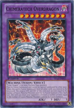 Chimeratech Overdragon (Starfoil) SP14-EN043 card from Star Pack 2014