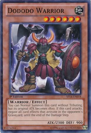 Dododo Warrior (Starfoil) SP14-EN018 card from Star Pack 2014