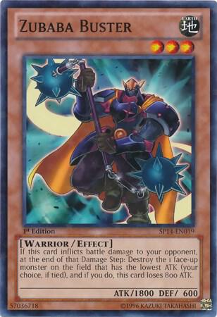 Zubaba Buster (Starfoil) SP14-EN019 card from Star Pack 2014