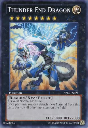 Thunder End Dragon (Starfoil) SP14-EN021 card from Star Pack 2014