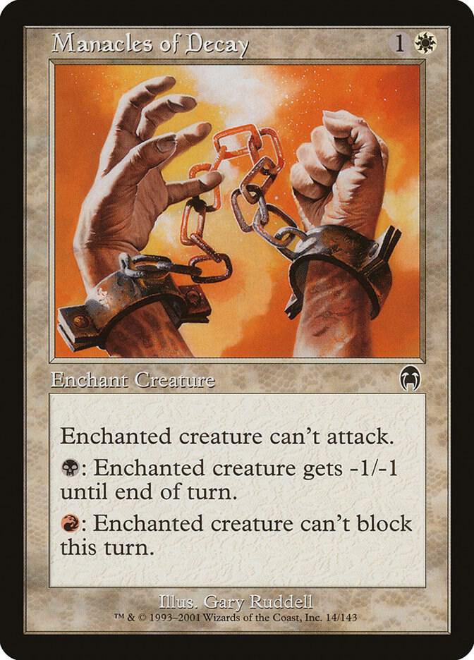 Manacles of Decay 14 card from Apocalypse