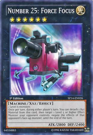 Number 25: Force Focus (Starfoil) SP14-EN026 card from Star Pack 2014