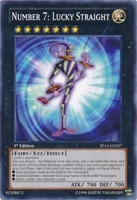 Number 7: Lucky Straight SP14-EN027 card from Star Pack 2014