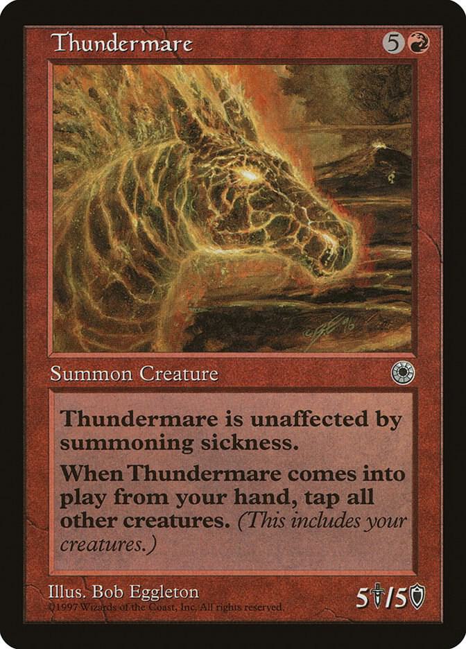 Thundermare card from Portal