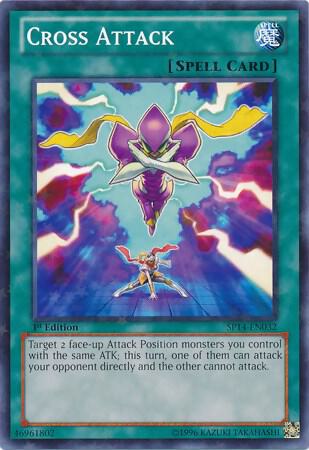 Cross Attack (Starfoil) SP14-EN032 card from Star Pack 2014