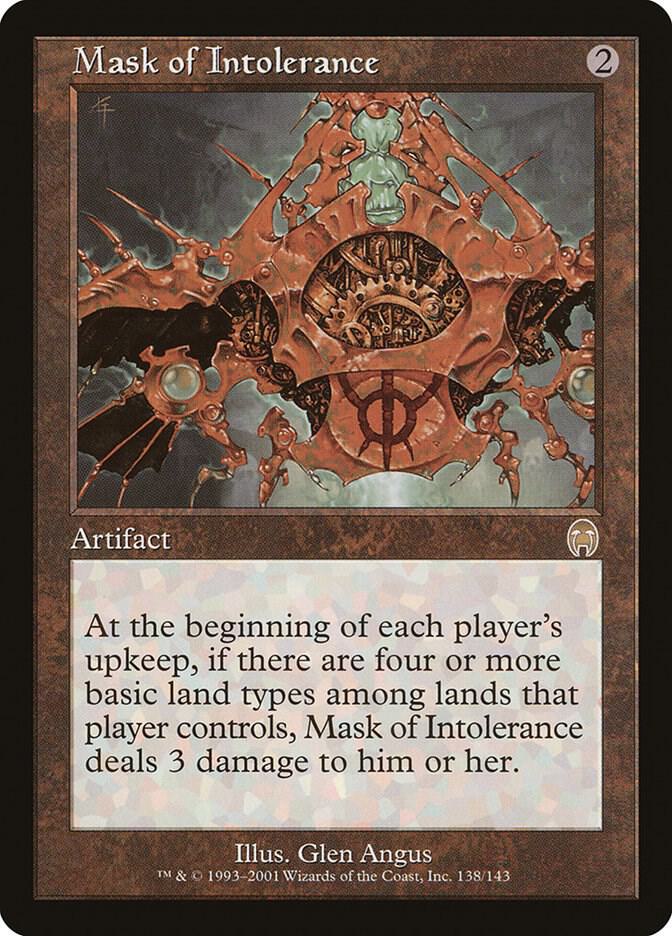 Mask of Intolerance 138 card from Apocalypse