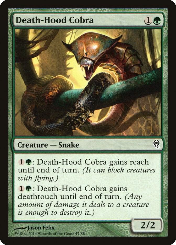 Death-Hood Cobra 47 card from Duel Decks: Jace vs. Vraska