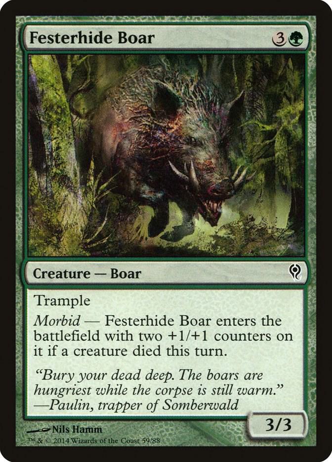 Festerhide Boar 59 card from Duel Decks: Jace vs. Vraska